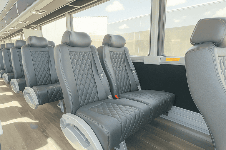 interior of Charter Bus Rental Carrollton charter bus